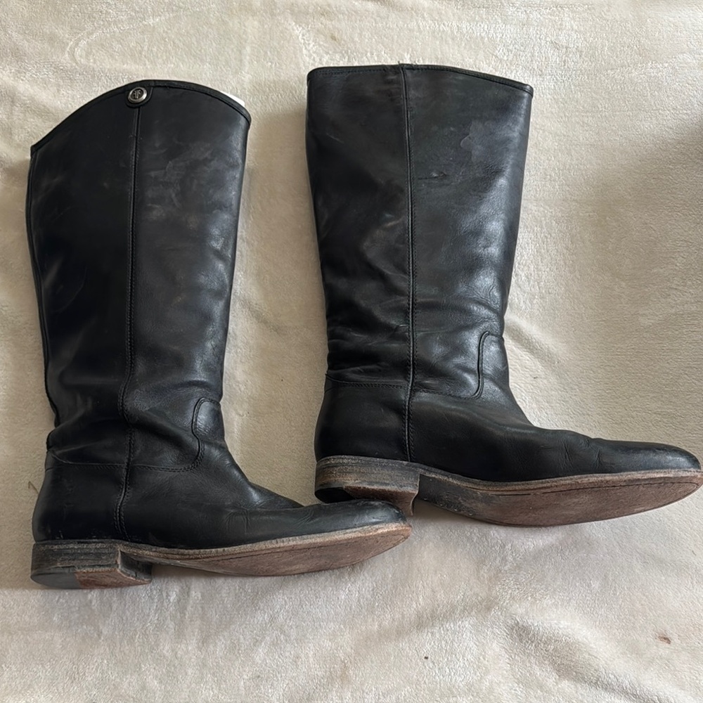 Frye Black Heeled Boots for Women - Picture 3 of 3